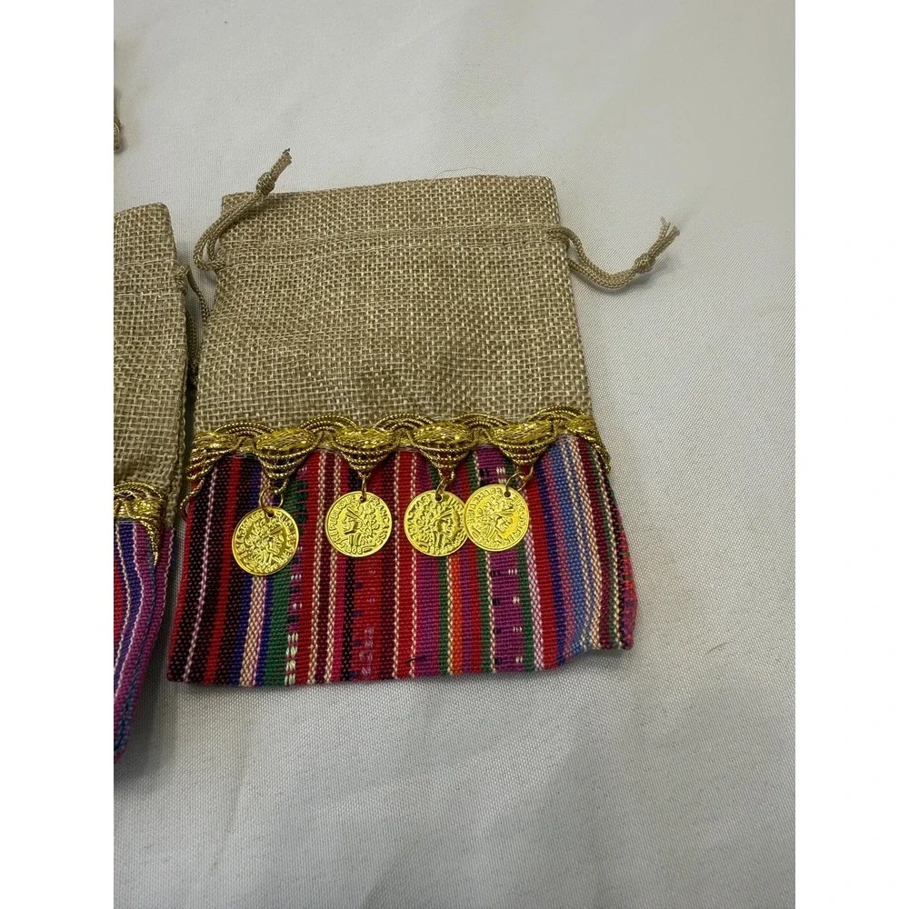 12 pouch for Henna night wedding decoration Palestinian style bohemian style